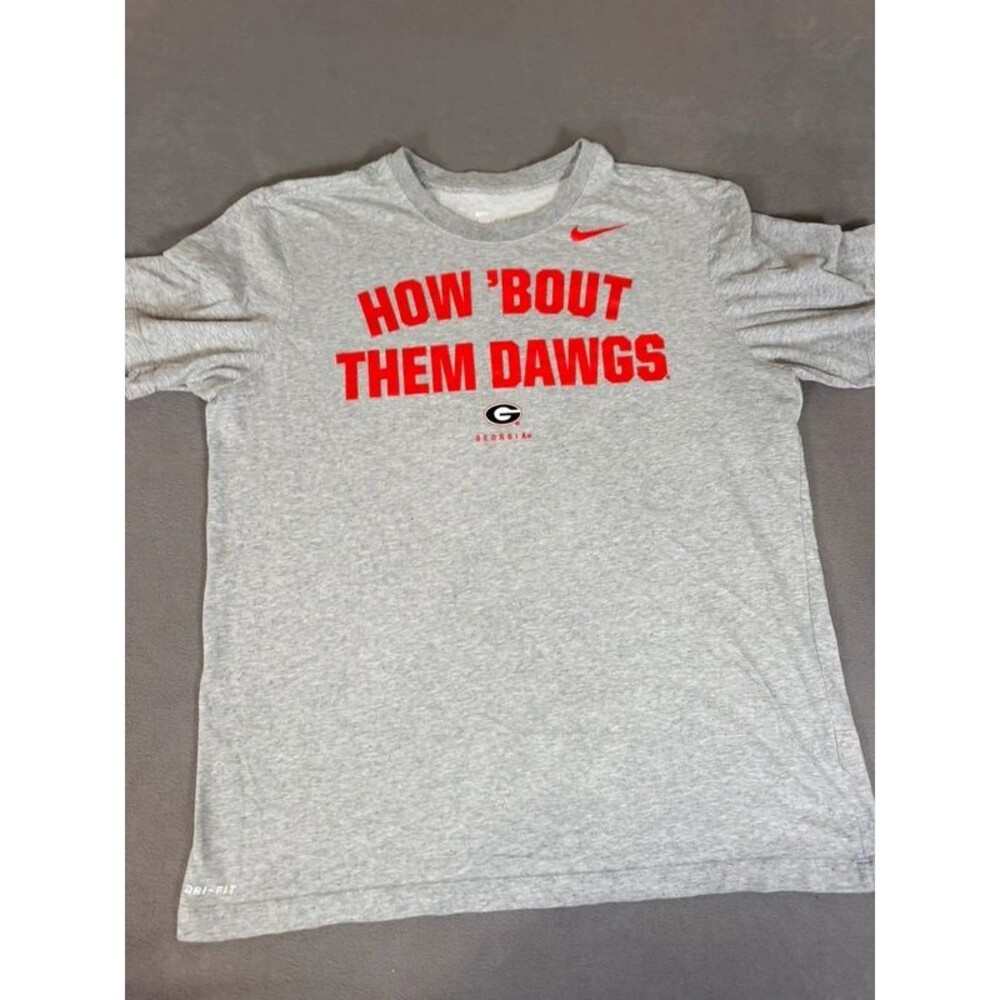 Nike Dri-Fit- University Of Georgia- “How Bout Them Dawgs” Tshirt- Large